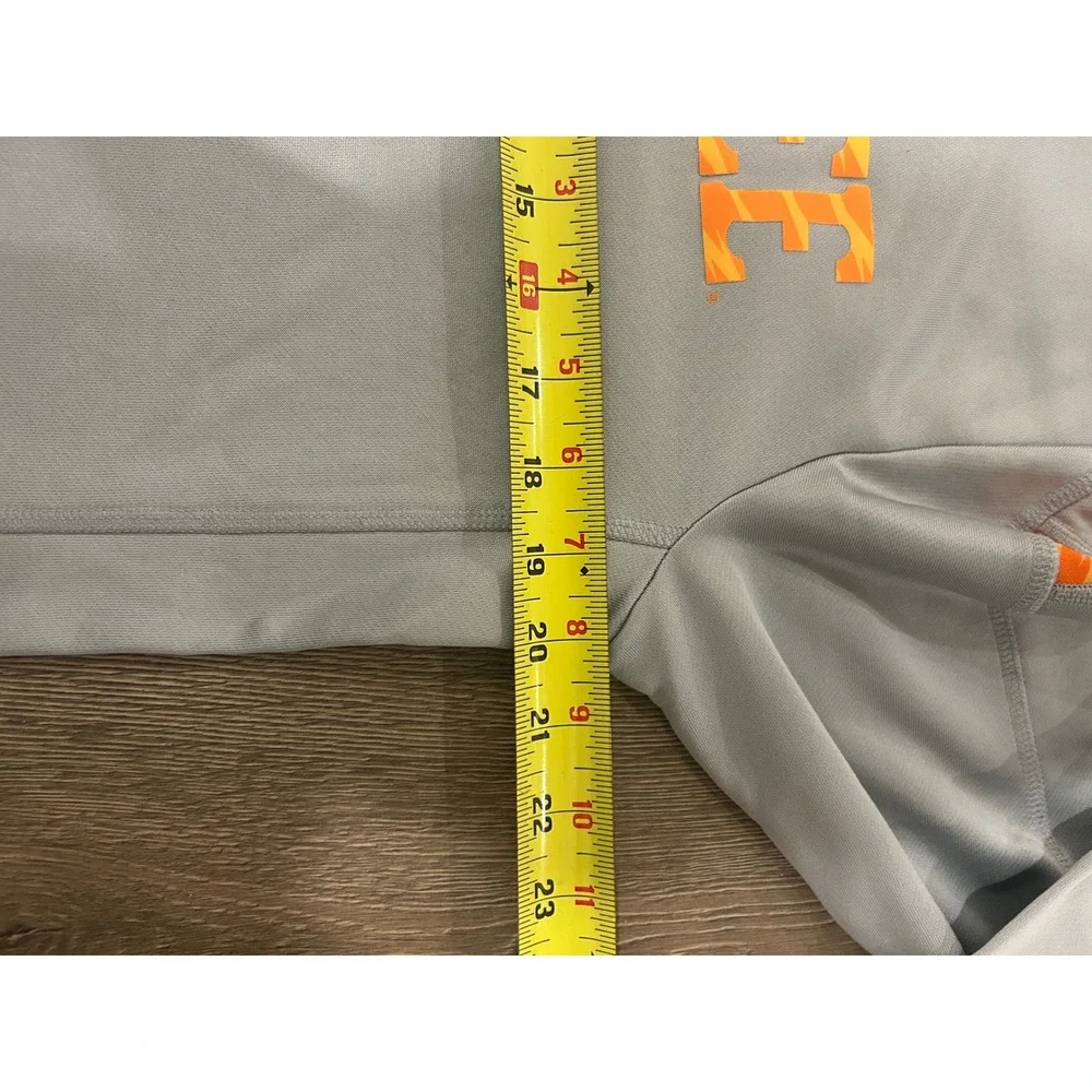 Adidas Mens Tennessee Volunteers Long Sleeve Performance Shirt Gray Orange Small